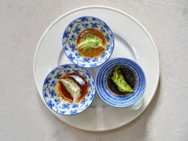 Gyoza, plněné knedlíčky / tři druhy