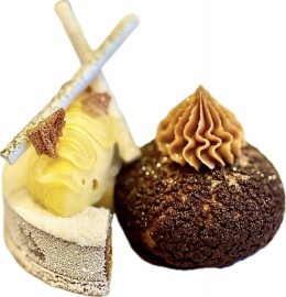 DEZERT: Choux Au Cracqoueline & Guanaja Ganache